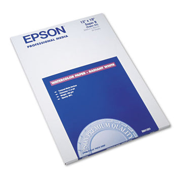 Epson® Watercolor Radiant White Inkjet Paper, 11.5 Mil, 13 X 19, Matte White, 20-pack freeshipping - TVN Wholesale